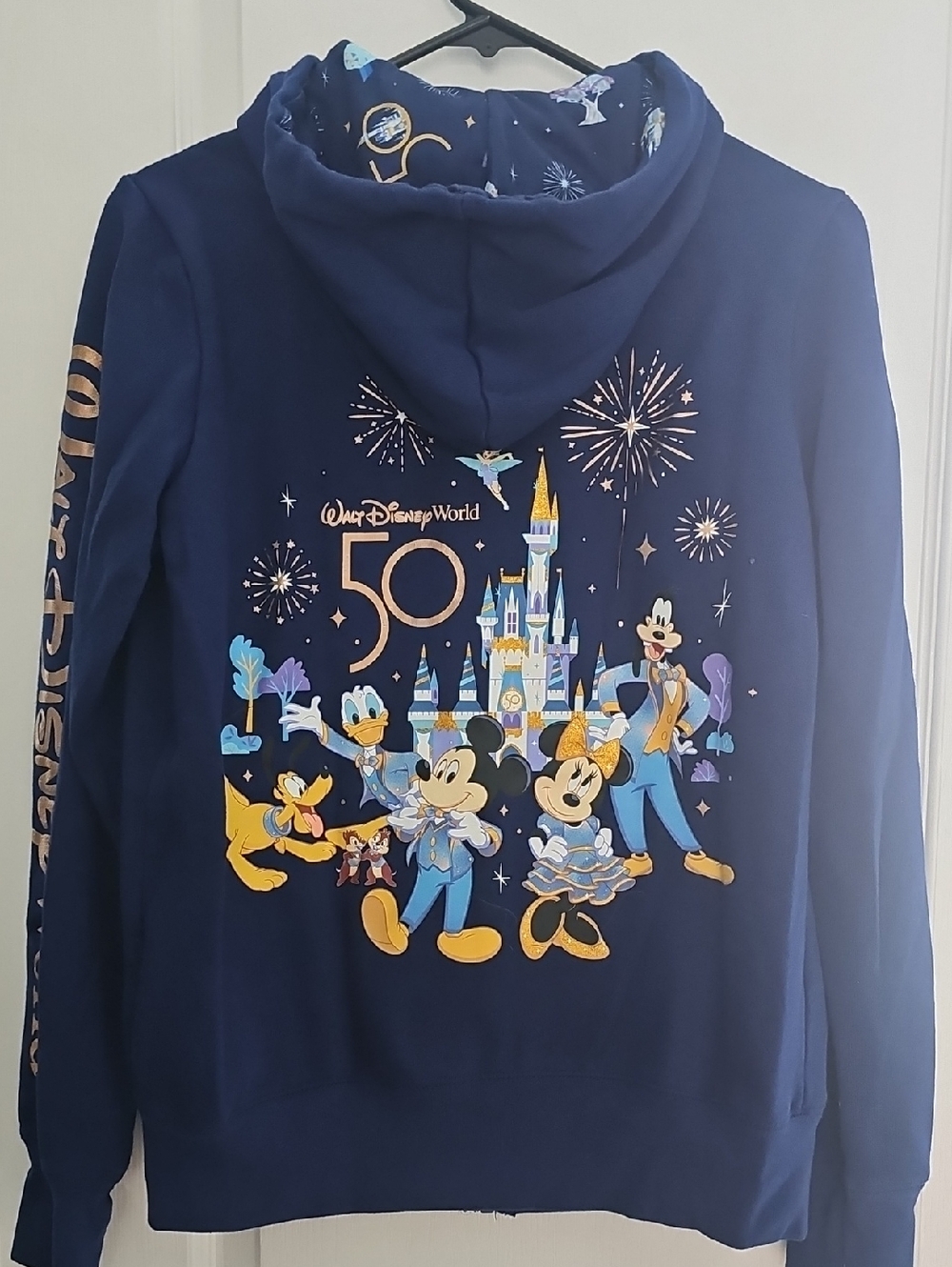 Disney Navy Blue 50th Anniversary Mickey & Friends Hoodie